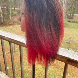 Vibrant Pink Ombre Hair Wig